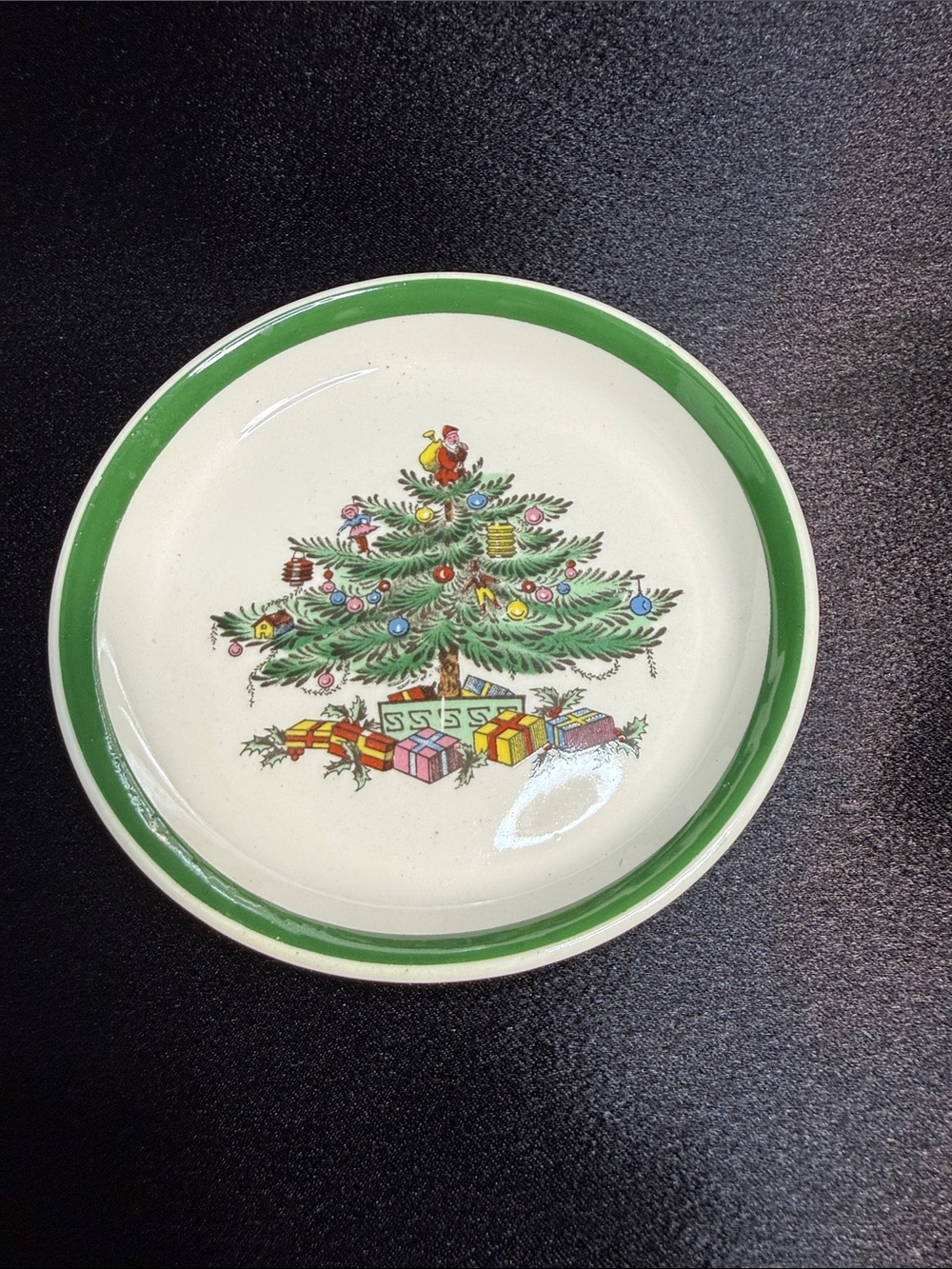Spode 4” Christmas Tree Trinket/Coasters